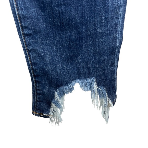 L'AGENCE High Line Skinny High Rise Jeans Dark Blue Fitted Stretchy Cotton Blend - Picture 7 of 16